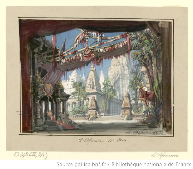 Act IV - esquisse de décor 1877