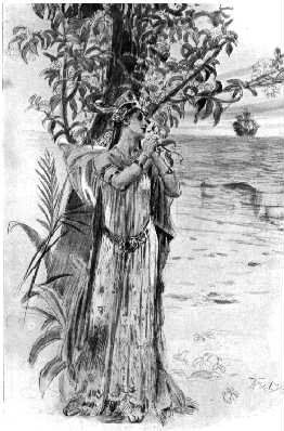 Selika at the Mancinille tree.JPG