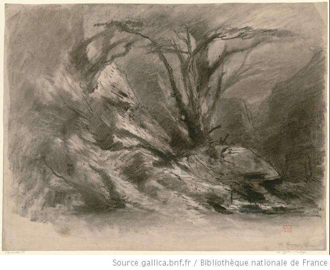 Les Troyens à Carthage - l'intermède symphonique se situant entre l'acte I et II, chasse royale - une forêt vierge d'Afrique, la foudre vient de frapper un arbre.jpg