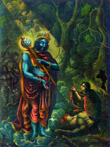 Savitri's defeat of the god of death, Yama.jpg